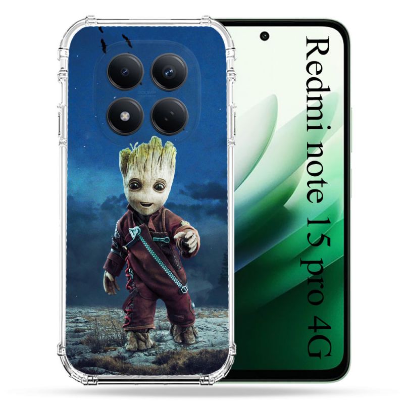 Coque Renforcée Pour Redmi Note 15 Pro 4G Groot Bleu