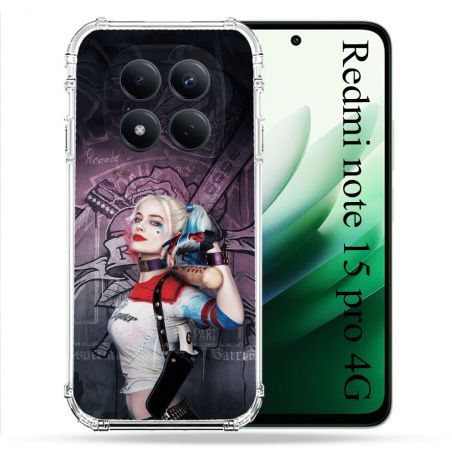 Coque Renforcée Pour Redmi Note 15 Pro 4G Harley Quinn Batte