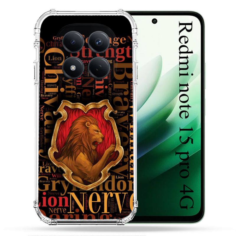 Coque Renforcée Pour Redmi Note 15 Pro 4G Harry Potter Griffondor