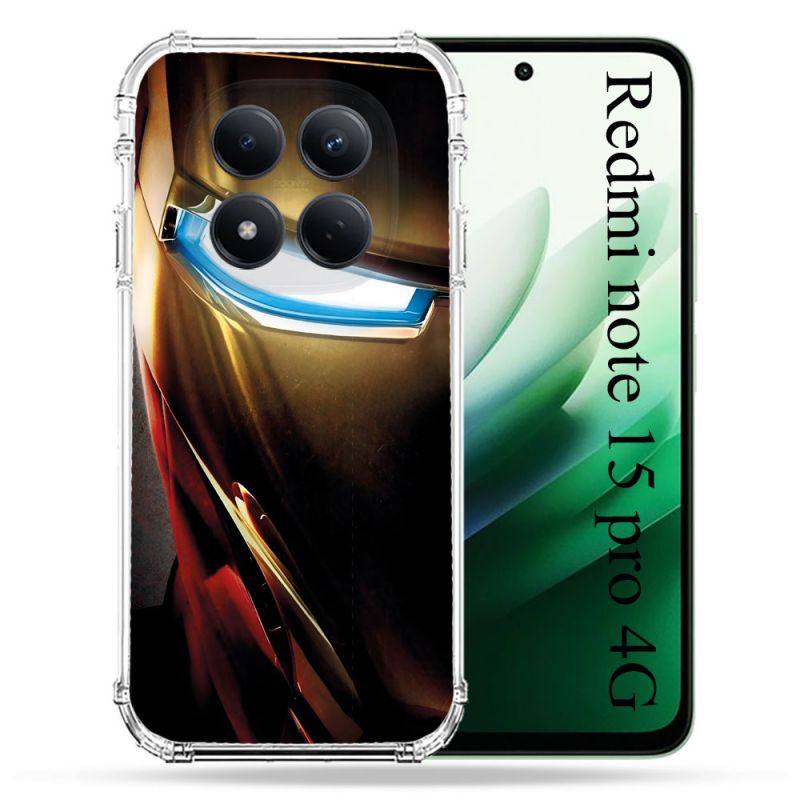 Coque Renforcée Pour Redmi Note 15 Pro 4G Iron Man Casque