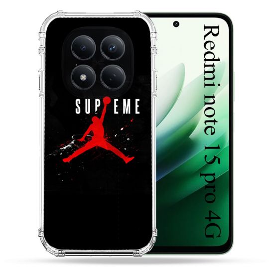 Coque Renforcée Pour Redmi Note 15 Pro 4G Jordan Supreme Noir