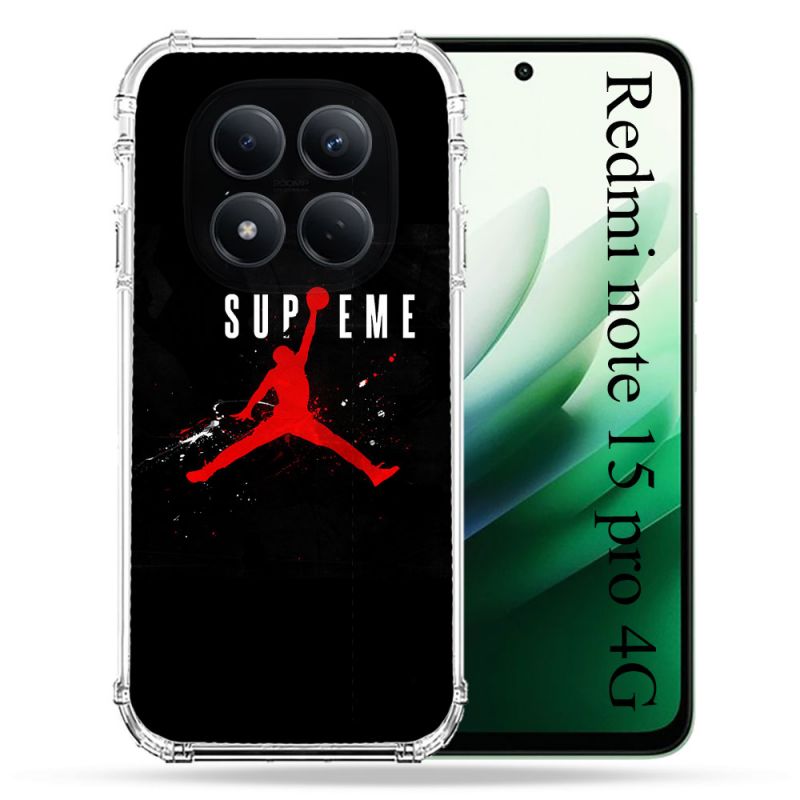 Coque Renforcée Pour Redmi Note 15 Pro 4G Jordan Supreme Noir