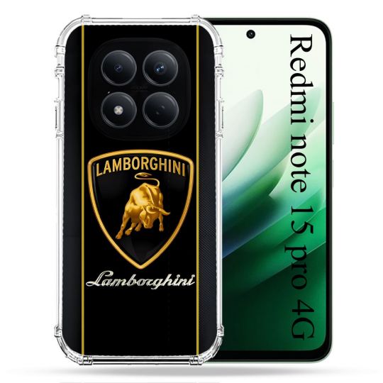 Coque Renforcée Pour Redmi Note 15 Pro 4G Lamborghini Carbone