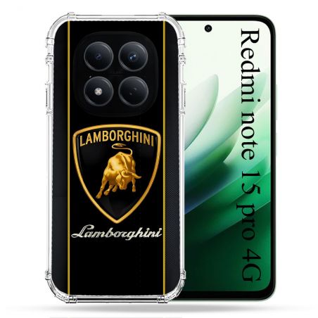 Coque Renforcée Pour Redmi Note 15 Pro 4G Lamborghini Carbone