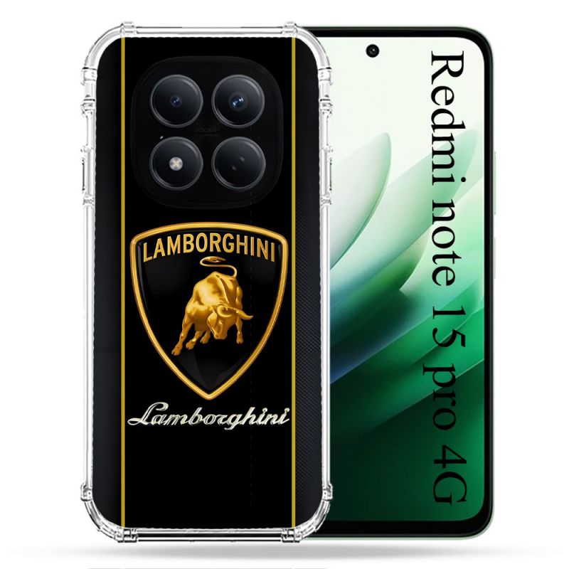 Coque Renforcée Pour Redmi Note 15 Pro 4G Lamborghini Carbone