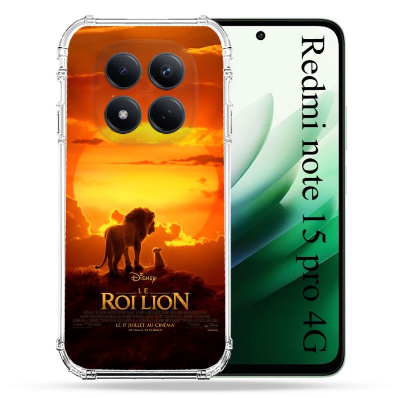 Coque Renforcée Pour Redmi Note 15 Pro 4G Le Roi Lion Affiche
