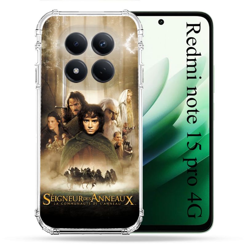 Coque Renforcée Pour Redmi Note 15 Pro 4G Le seigneur Des Anneaux Affiche