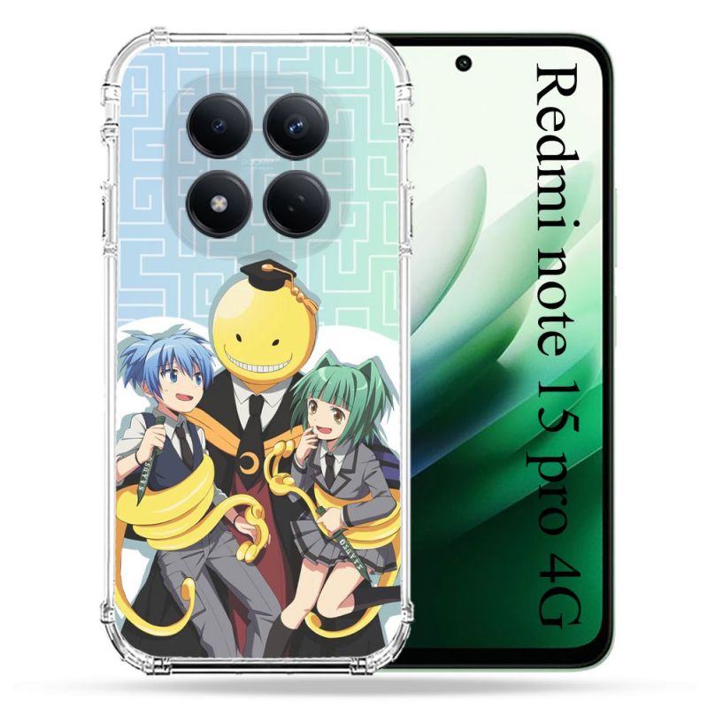 Coque Renforcée Pour Redmi Note 15 Pro 4G Manga Assassination Classroom Kuro Trio