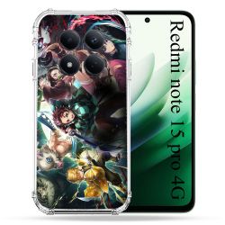 Coque Renforcée Pour Redmi Note 15 Pro 4G Manga Demon Slayer Groupe