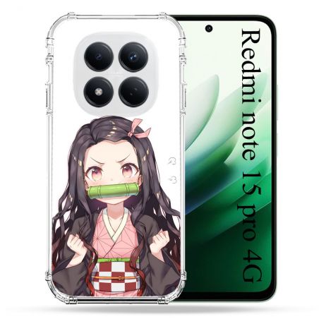 Coque Renforcée Pour Redmi Note 15 Pro 4G Manga Demon Slayer Nezuko