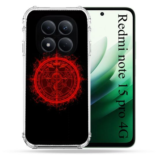 Coque Renforcée Pour Redmi Note 15 Pro 4G Manga Fullmetal Alchemist Logo