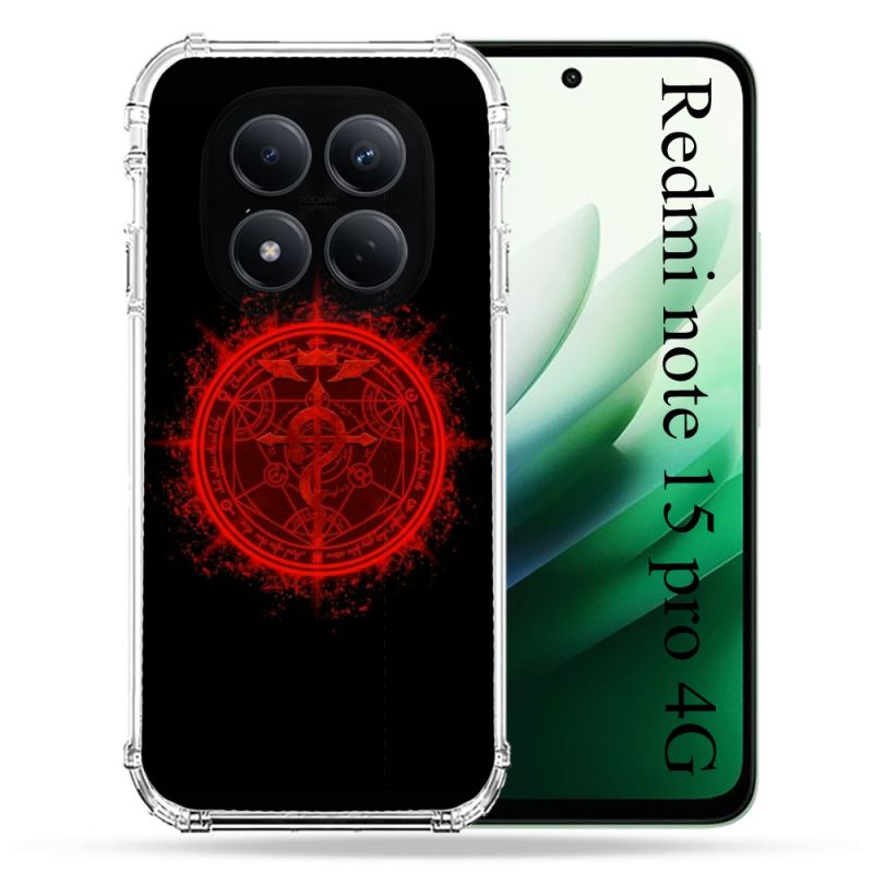 Coque Renforcée Pour Redmi Note 15 Pro 4G Manga Fullmetal Alchemist Logo