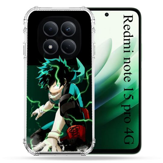 Coque Renforcée Pour Redmi Note 15 Pro 4G Manga My Hero Academia Deku