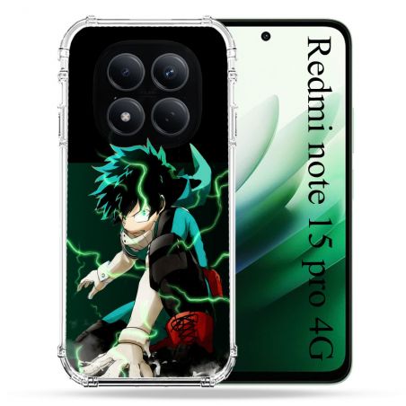 Coque Renforcée Pour Redmi Note 15 Pro 4G Manga My Hero Academia Deku