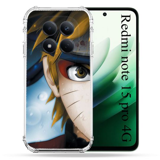 Coque Renforcée Pour Redmi Note 15 Pro 4G Manga Naruto Blanc