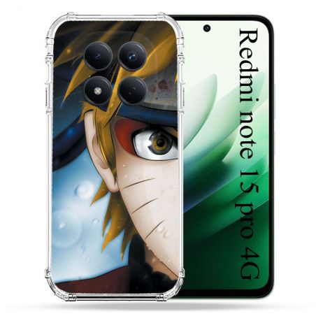Coque Renforcée Pour Redmi Note 15 Pro 4G Manga Naruto Blanc