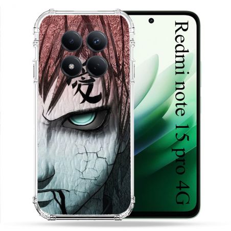 Coque Renforcée Pour Redmi Note 15 Pro 4G Manga Naruto Gaara