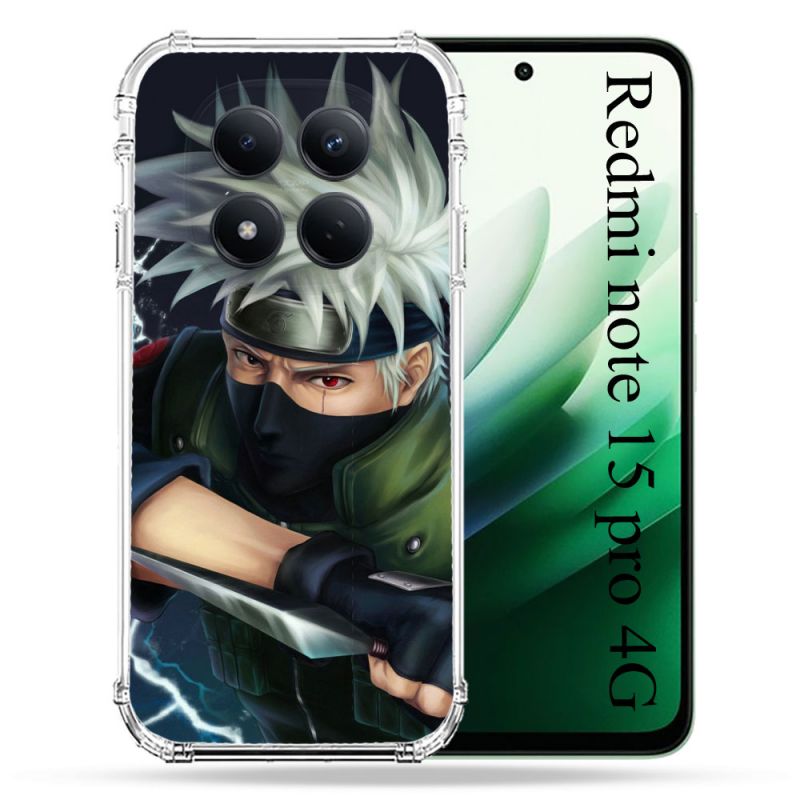 Coque Renforcée Pour Redmi Note 15 Pro 4G Manga Naruto Kakashi