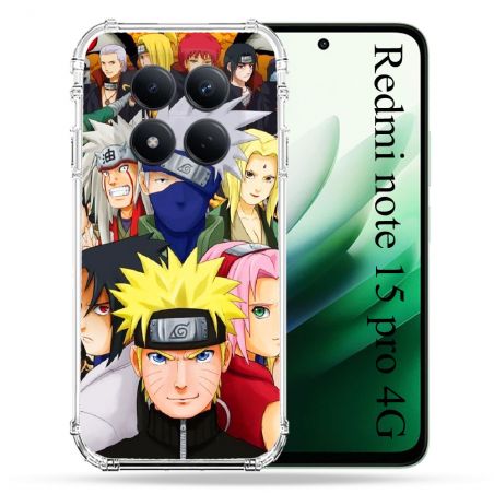 Coque Renforcée Pour Redmi Note 15 Pro 4G Manga Naruto Team