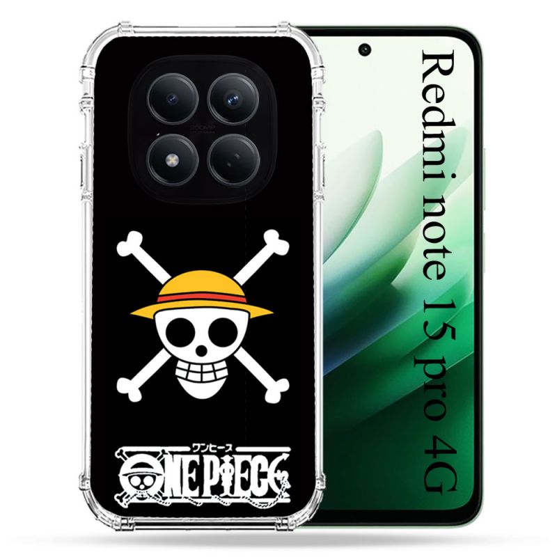 Coque Renforcée Pour Redmi Note 15 Pro 4G Manga One Piece Tete de Mort