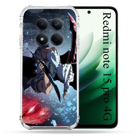 Coque Renforcée Pour Redmi Note 15 Pro 4G Manga Solo Leveling Sung Epee
