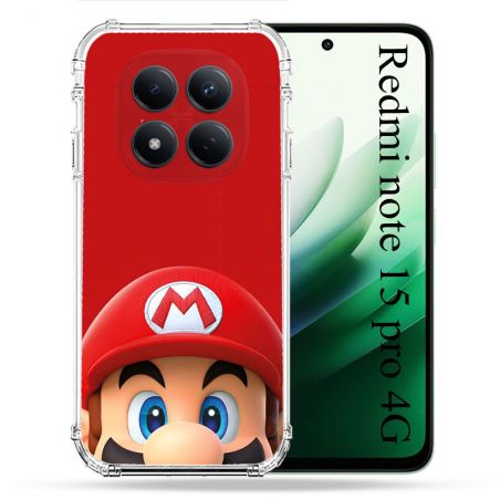 Coque Renforcée Pour Redmi Note 15 Pro 4G Mario Rouge