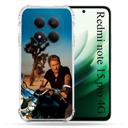 Coque Renforcée Pour Redmi Note 15 Pro 4G Musique Johnny Hallyday Moto