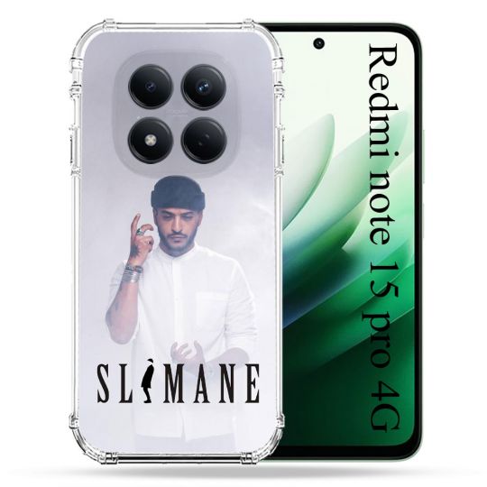 Coque Renforcée Pour Redmi Note 15 Pro 4G Musique Slimane Blanc