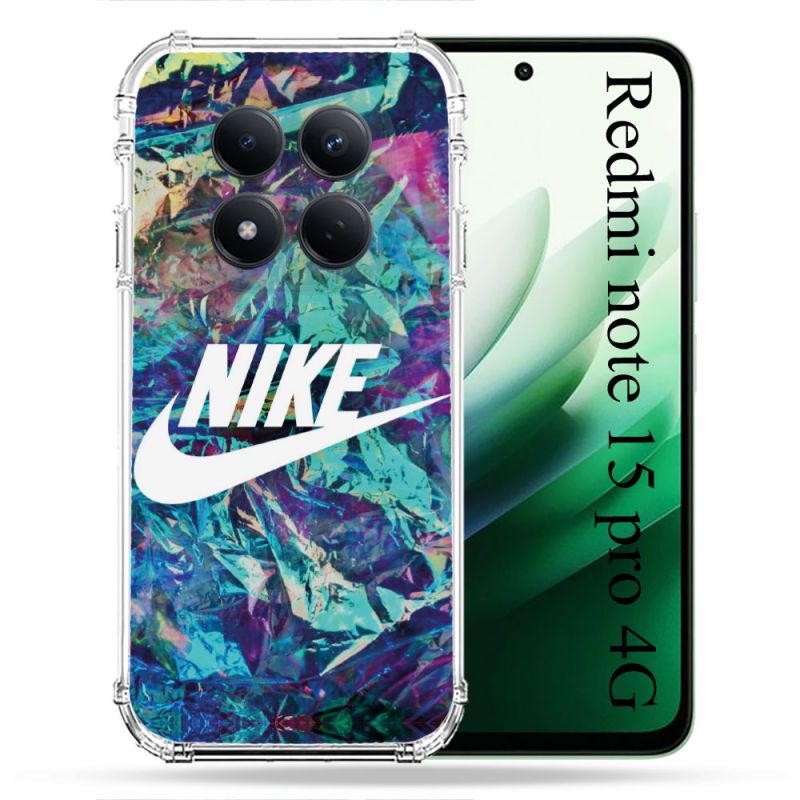 Coque Renforcée Pour Redmi Note 15 Pro 4G Nike Turquoise