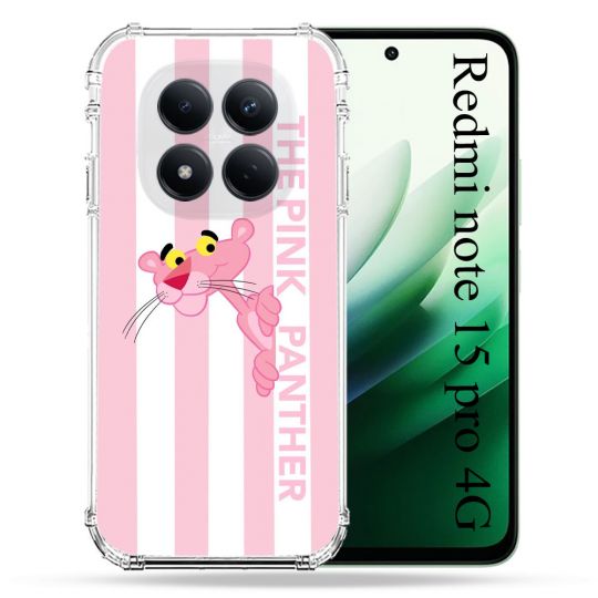 Coque Renforcée Pour Redmi Note 15 Pro 4G Panthere Rose
