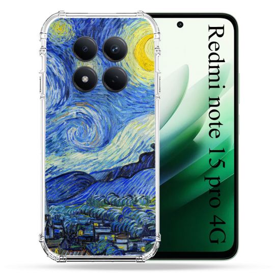 Coque Renforcée Pour Redmi Note 15 Pro 4G Peinture La nuit étoilée