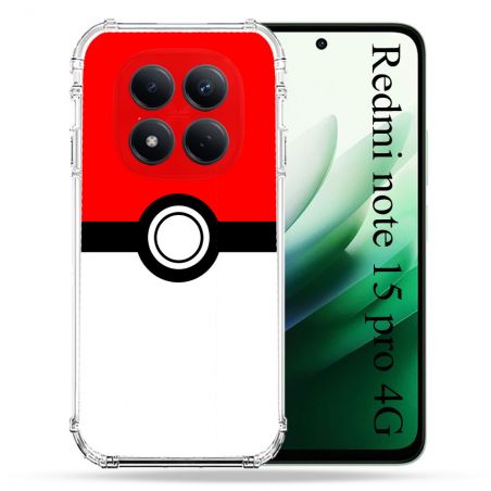 Coque Renforcée Pour Redmi Note 15 Pro 4G Pokemon Pokeball