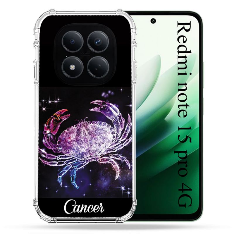 Coque Renforcée Pour Redmi Note 15 Pro 4G Signe Zodiaque 2 Cancer