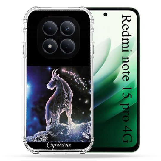 Coque Renforcée Pour Redmi Note 15 Pro 4G Signe Zodiaque 2 Capricorne