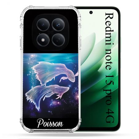 Coque Renforcée Pour Redmi Note 15 Pro 4G Signe Zodiaque 2 Poisson