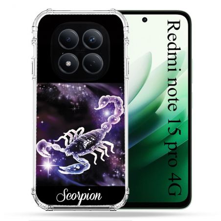 Coque Renforcée Pour Redmi Note 15 Pro 4G Signe Zodiaque 2 Scorpion