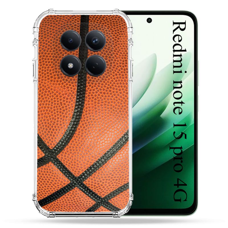 Coque Renforcée Pour Redmi Note 15 Pro 4G Sport Ballon Basket