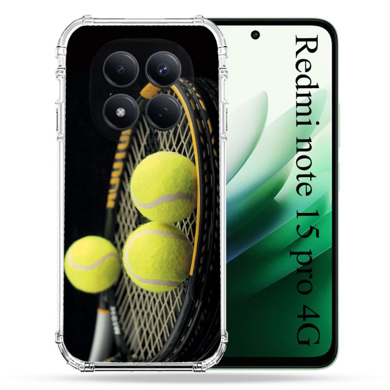 Coque Renforcée Pour Redmi Note 15 Pro 4G Sport Tennis Balls