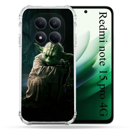 Coque Renforcée Pour Redmi Note 15 Pro 4G Star Wars - Yoda sombre