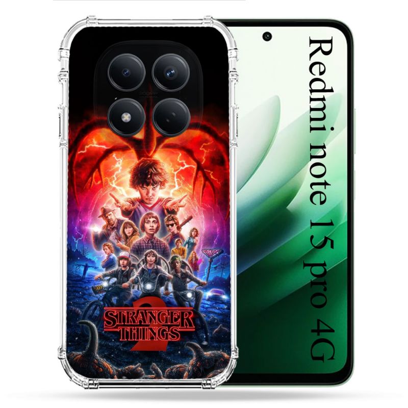 Coque Renforcée Pour Redmi Note 15 Pro 4G Stranger Things Affiche 2