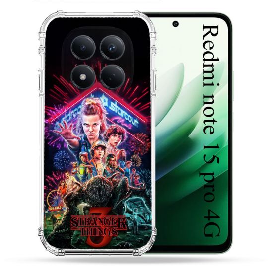 Coque Renforcée Pour Redmi Note 15 Pro 4G Stranger Things Affiche 3