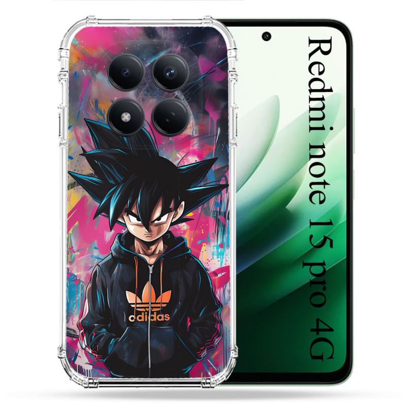 Coque Renforcée Pour Redmi Note 15 Pro 4G Street Art Sangoku