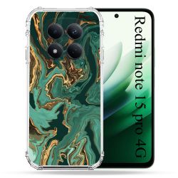 Coque Renforcée Pour Redmi Note 15 Pro 4G Texture Marbre Vert