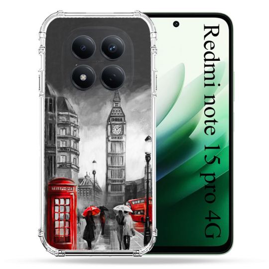 Coque Renforcée Pour Redmi Note 15 Pro 4G Voyage Angleterre Londres Vintage