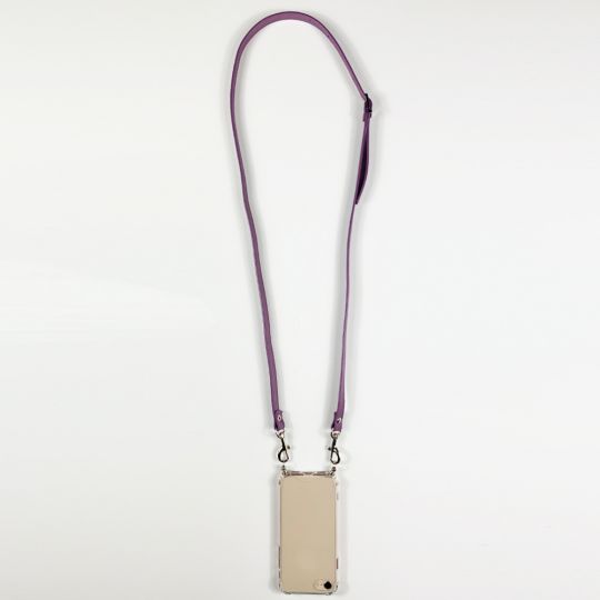 Coque Renforcée Transparente Pour Redmi Note 15 Pro 4G Lanière / Cordon Cuir 2 Violet