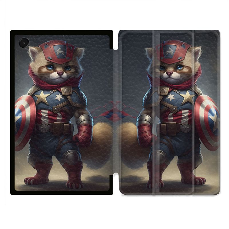 Coque Renforcée Pour Galaxy Tab A11 8.7 Animal Chat America