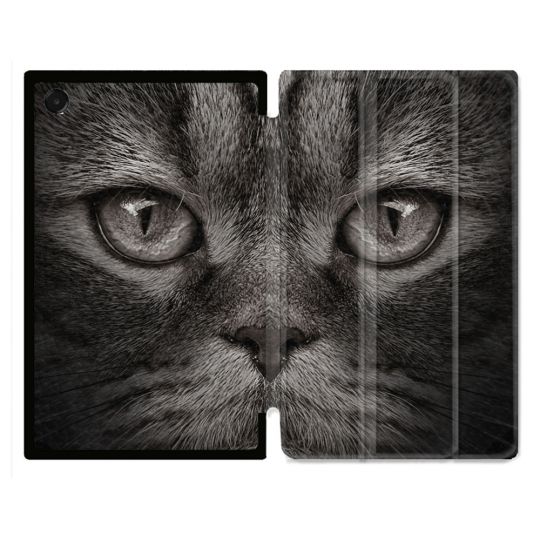 Coque Renforcée Pour Galaxy Tab A11 8.7 Animal Chat Gris