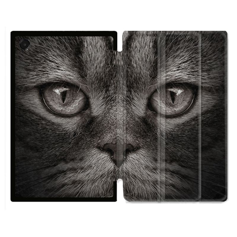 Coque Renforcée Pour Galaxy Tab A11 8.7 Animal Chat Gris