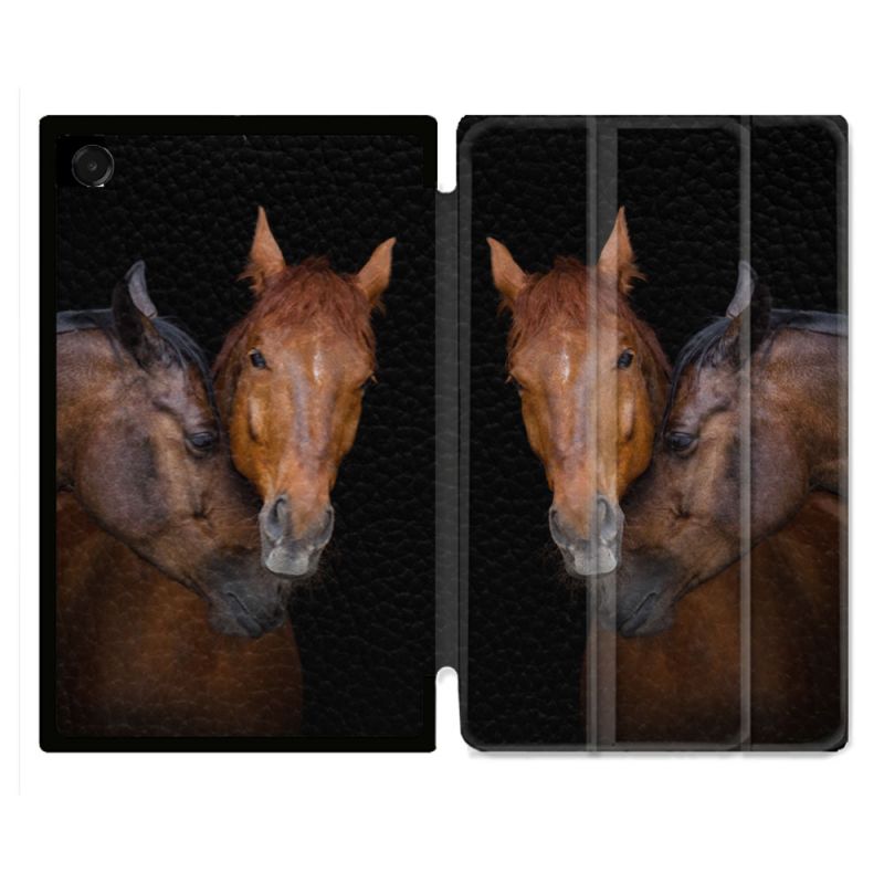 Coque Renforcée Pour Galaxy Tab A11 8.7 Animal Cheval Marron