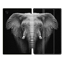 Coque Renforcée Pour Galaxy Tab A11 8.7 Animal Elephant Noir